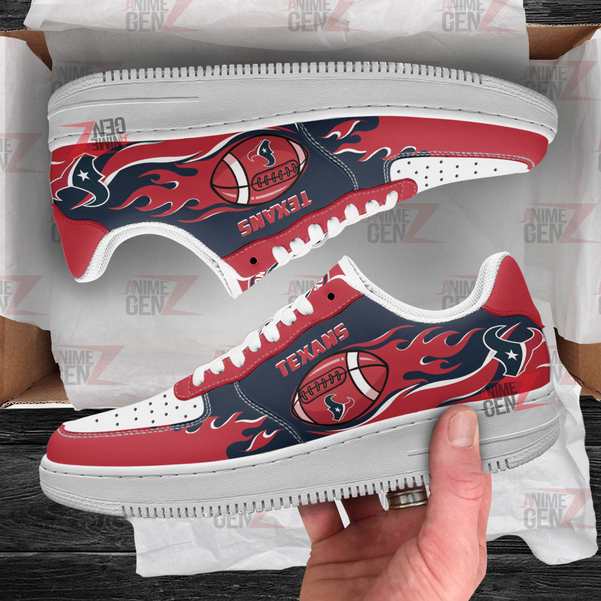 Houston Texans Air Sneakers NFL Custom Sports Shoes