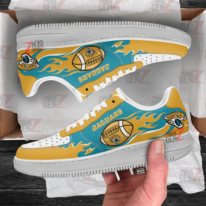 Jacksonville Jaguars Air Sneakers NFL Custom Sports Shoes