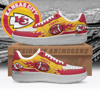 Kansas City Chiefs Air Sneakers NFL Custom Sports Shoes