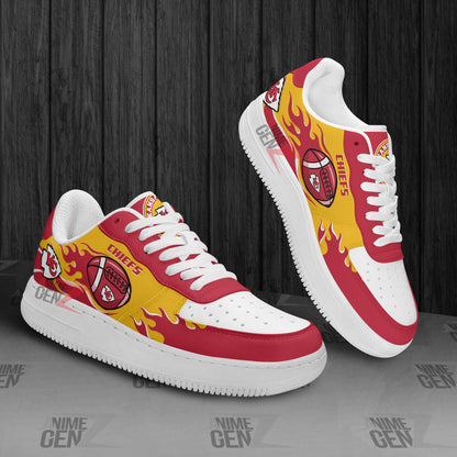 Kansas City Chiefs Air Sneakers NFL Custom Sports Shoes