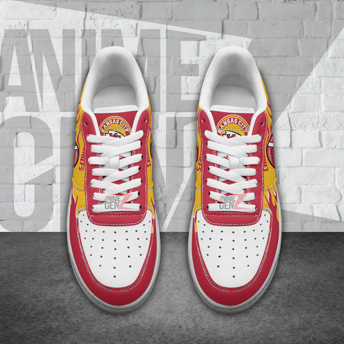 Kansas City Chiefs Air Sneakers NFL Custom Sports Shoes