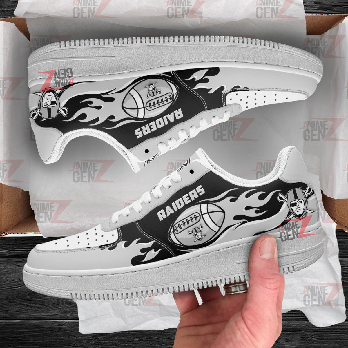 Las Vegas Raiders Air Sneakers NFL Custom Sports Shoes