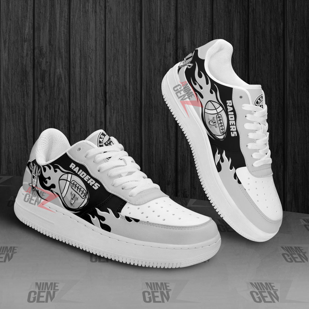 Las Vegas Raiders Air Sneakers NFL Custom Sports Shoes