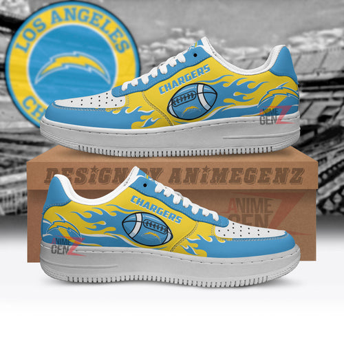 Los Angeles Chargers Air Sneakers NFL Custom Sports Shoes