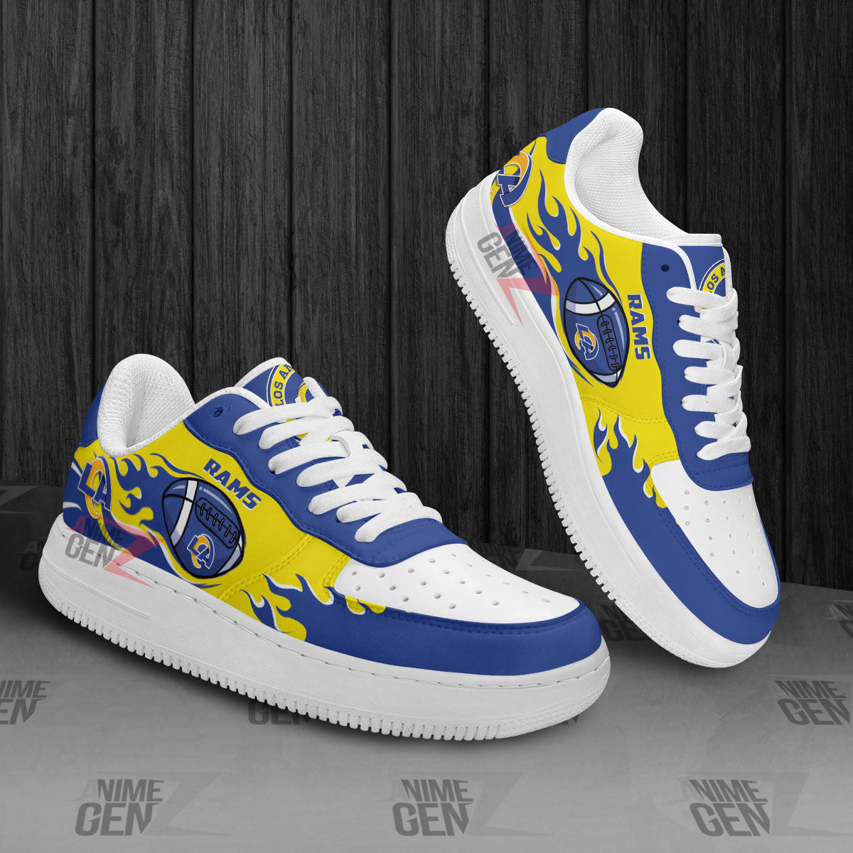 Los Angeles Rams Air Sneakers NFL Custom Sports Shoes
