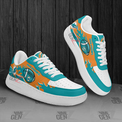 Miami Dolphins Air Sneakers NFL Custom Sports Shoes