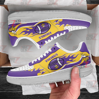 Minnesota Vikings Air Sneakers NFL Custom Sports Shoes