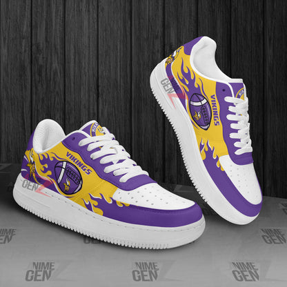 Minnesota Vikings Air Sneakers NFL Custom Sports Shoes
