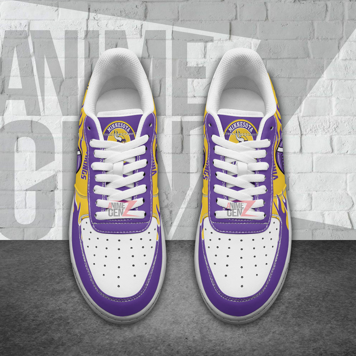Minnesota Vikings Air Sneakers NFL Custom Sports Shoes