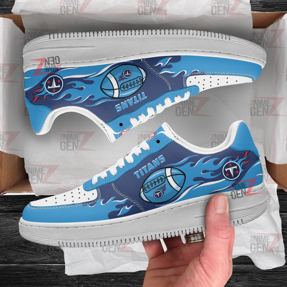 Tennessee Titans Air Sneakers NFL Custom Sports Shoes