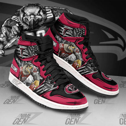 Atlanta Falcons JD Sneakers NFL Custom Sports Shoes