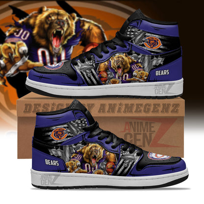 Chicago Bears JD Sneakers NFL Custom Sports Shoes