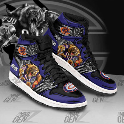 Chicago Bears JD Sneakers NFL Custom Sports Shoes