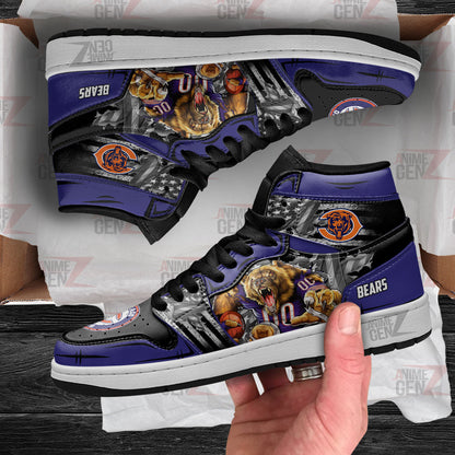 Chicago Bears JD Sneakers NFL Custom Sports Shoes