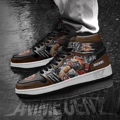 Cleveland Browns JD Sneakers NFL Custom Sports Shoes