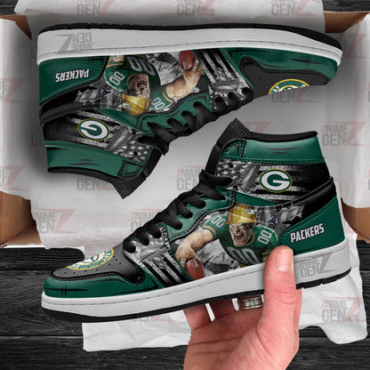 Green Bay Packers JD Sneakers NFL Custom Sports Shoes