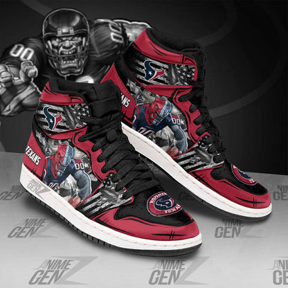 Houston Texans JD Sneakers NFL Custom Sports Shoes