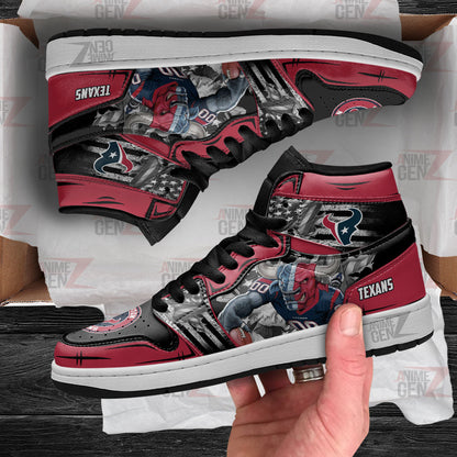 Houston Texans JD Sneakers NFL Custom Sports Shoes
