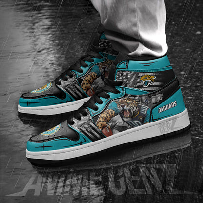 Jacksonville Jaguars JD Sneakers NFL Custom Sports Shoes