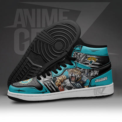 Jacksonville Jaguars JD Sneakers NFL Custom Sports Shoes