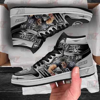 Las Vegas Raiders JD Sneakers NFL Custom Sports Shoes