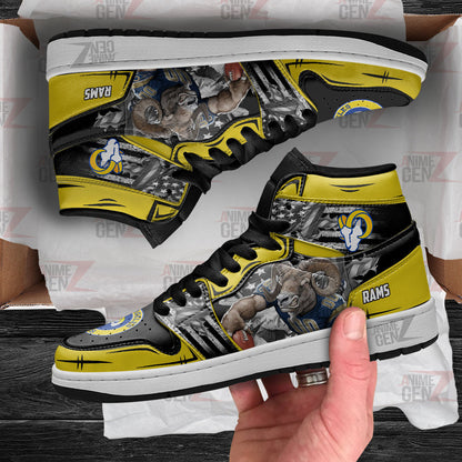 Los Angeles Rams JD Sneakers NFL Custom Sports Shoes