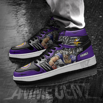 Minnesota Vikings JD Sneakers NFL Custom Sports Shoes