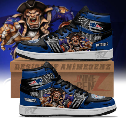 New England Patriots JD Sneakers NFL Custom Sports Shoes