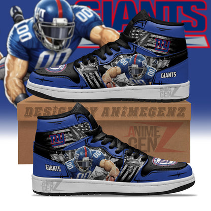 New York Giants JD JD Sneakers NFL Custom Sports Shoes