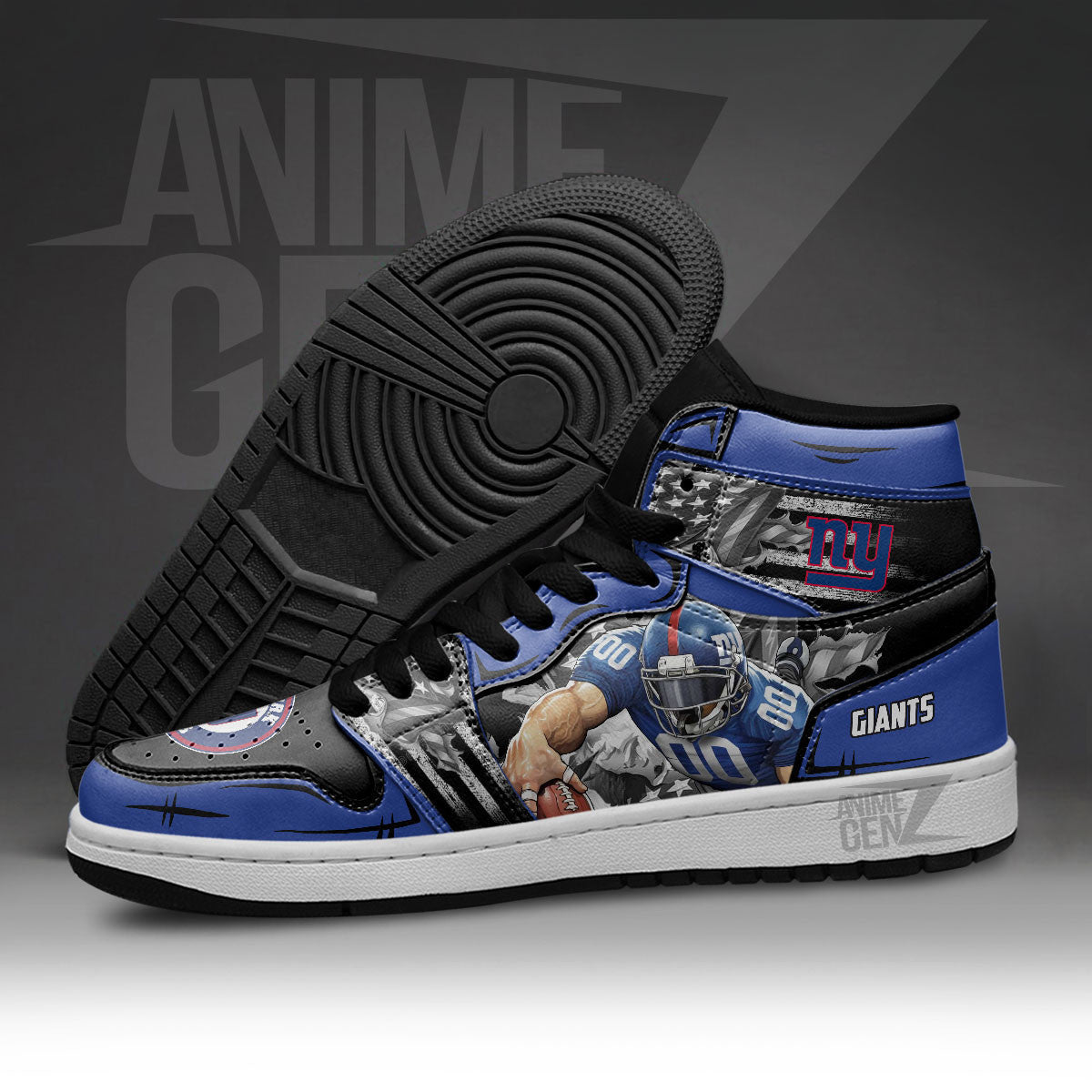 New York Giants JD JD Sneakers NFL Custom Sports Shoes