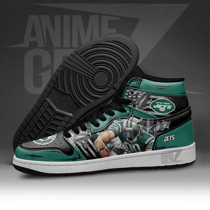 New York Jets JD Sneakers NFL Custom Sports Shoes