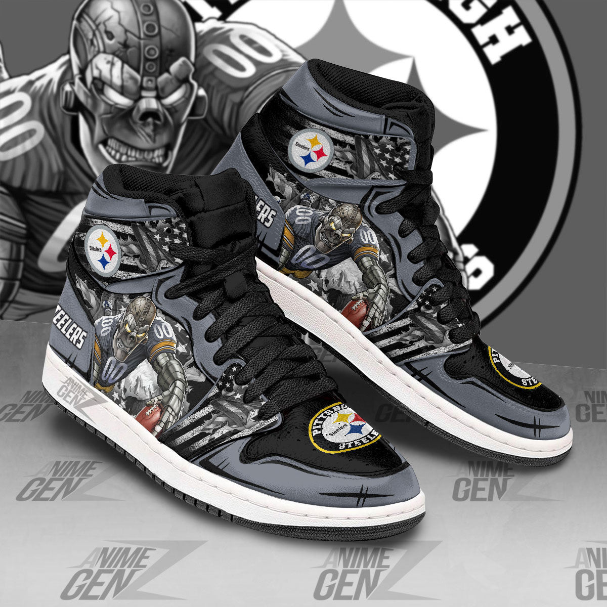 Pittsburgh Steelers JD Sneakers NFL Custom Sports Shoes