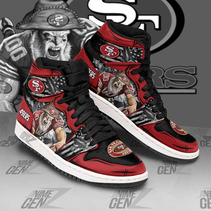 San Francisco 49ers JD Sneakers NFL Custom Sports Shoes
