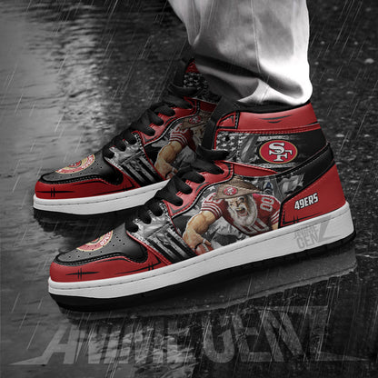 San Francisco 49ers JD Sneakers NFL Custom Sports Shoes