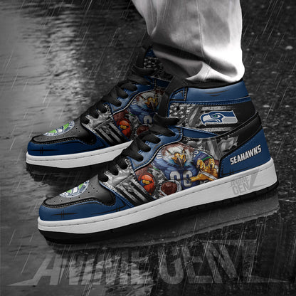 Seattle Seahawks JD Sneakers NFL Custom Sports Shoes