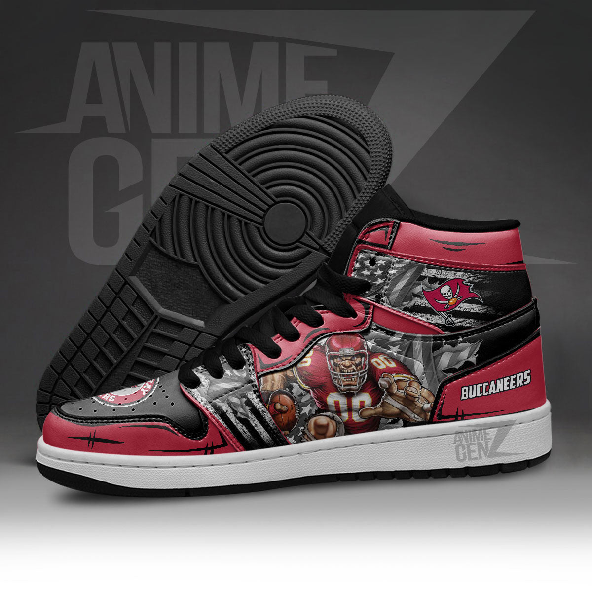 Tampa Bay Buccaneers JD Sneakers NFL Custom Sports Shoes