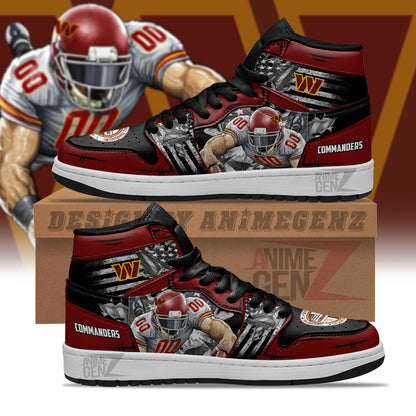 Washington Commanders JD Sneakers NFL Custom Sports Shoes