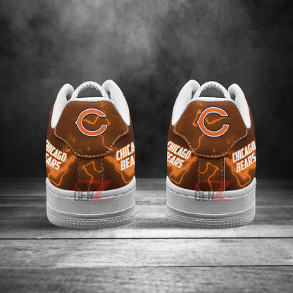 Chicago Bears Air Sneakers Mascot Thunder Style Custom NFL Sport Shoes