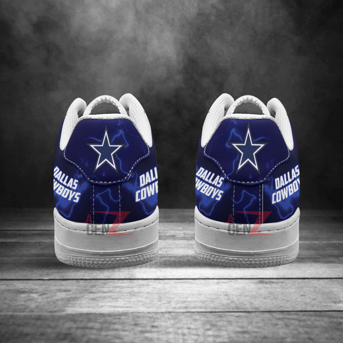 Dallas Cowboys Air Sneakers Mascot Thunder Style Custom NFL Sport Shoes