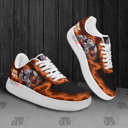 Denver Broncos Air Sneakers Mascot Thunder Style Custom NFL Sport Shoes
