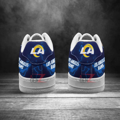 Los Angeles Rams Air Sneakers Mascot Thunder Style Custom NFL Sport Shoes