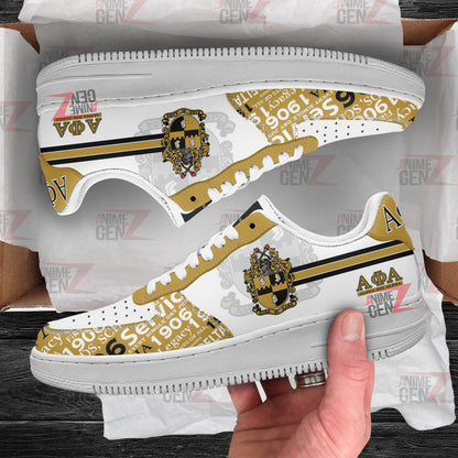 Alpha Phi Alpha Fraternities Air Force Sneakers Custom Shoes