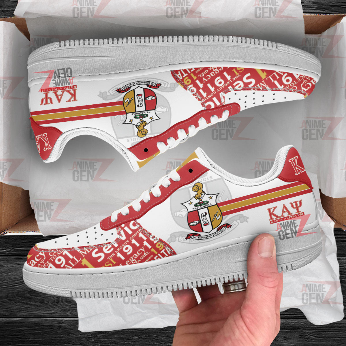 Kappa Alpha Psi Fraternities Air Force Sneakers Custom Shoes