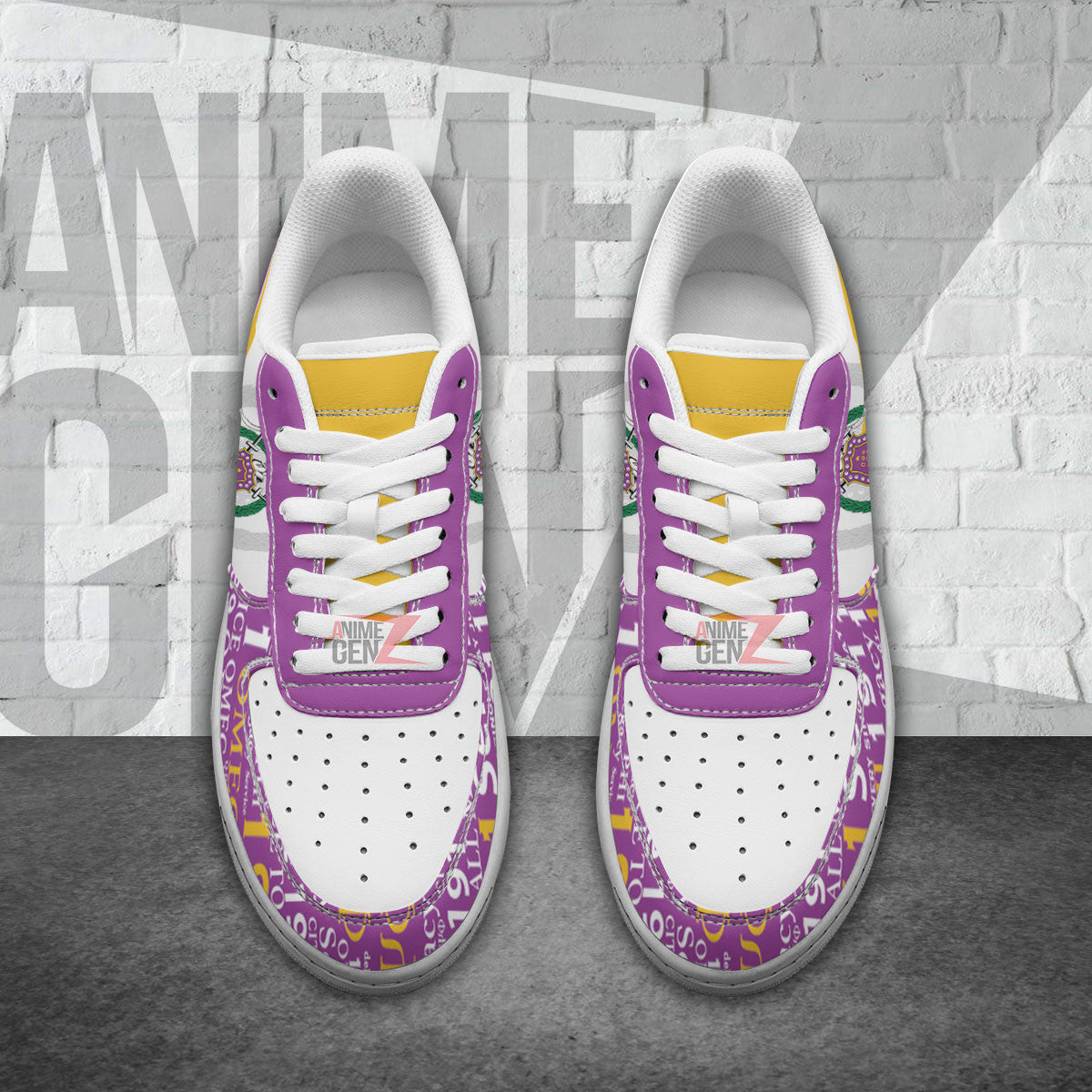 Omega Psi Phi Fraternities Air Force Sneakers Custom Shoes