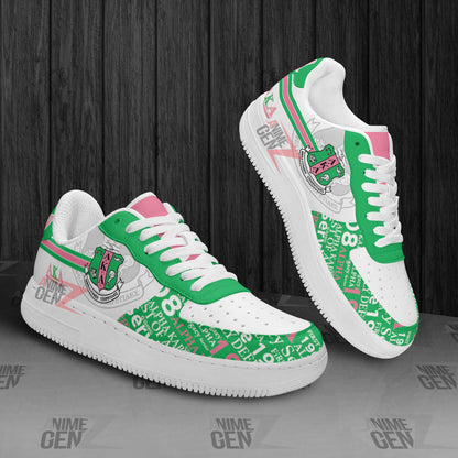 Alpha Kappa Alpha Sororities Air Force Sneakers Custom Shoes
