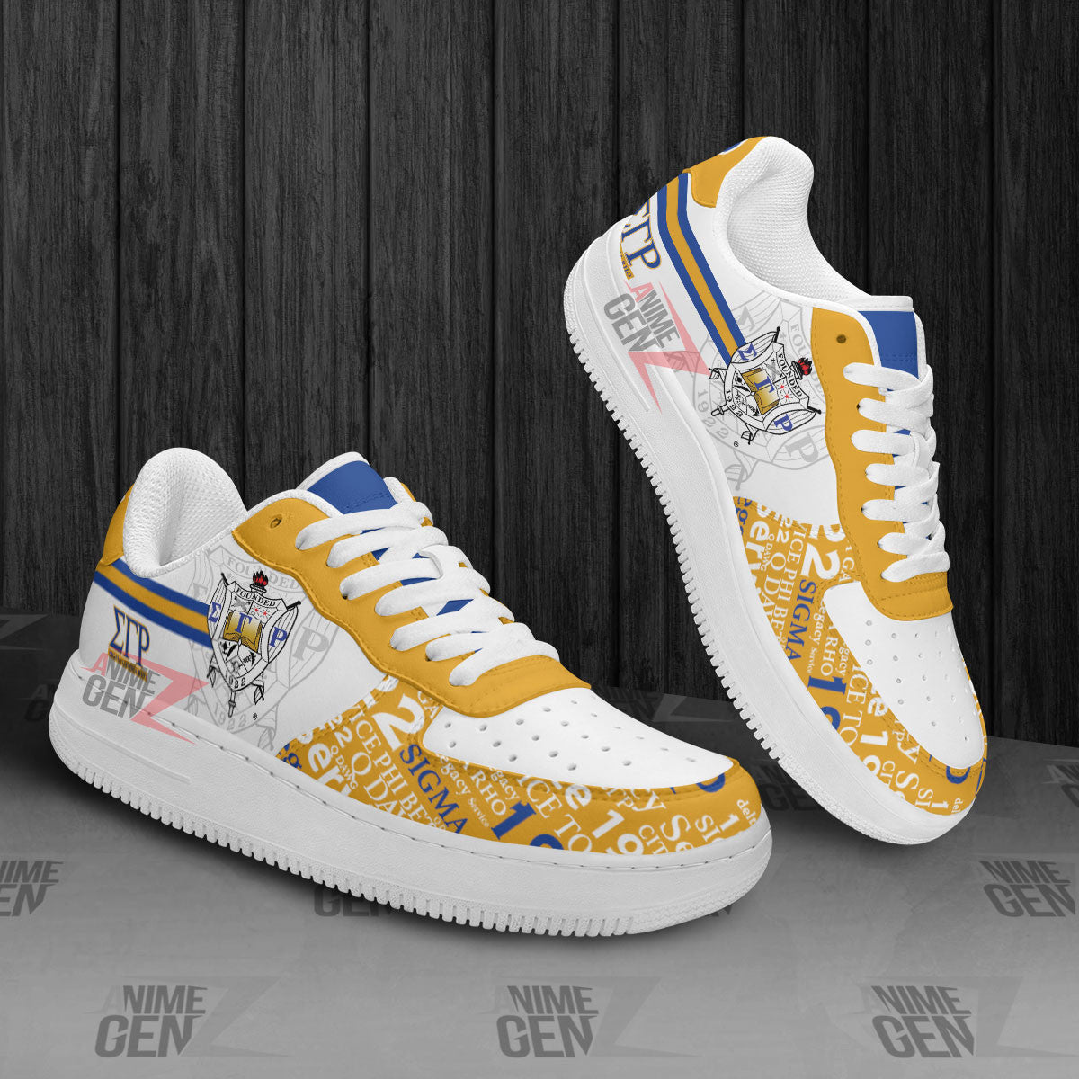 Sigma Gamma Rho Sororities Air Force Sneakers Custom Shoes