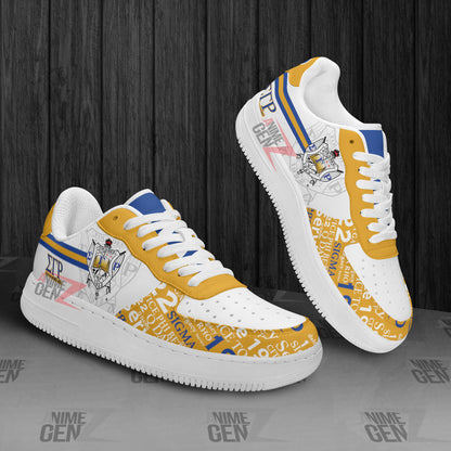 Sigma Gamma Rho Sororities Air Force Sneakers Custom Shoes