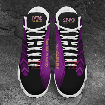 Omega Psi Phi Fraternities Air Jordan 13 Sneakers Custom Shoes