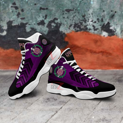 Omega Psi Phi Fraternities Air Jordan 13 Sneakers Custom Shoes