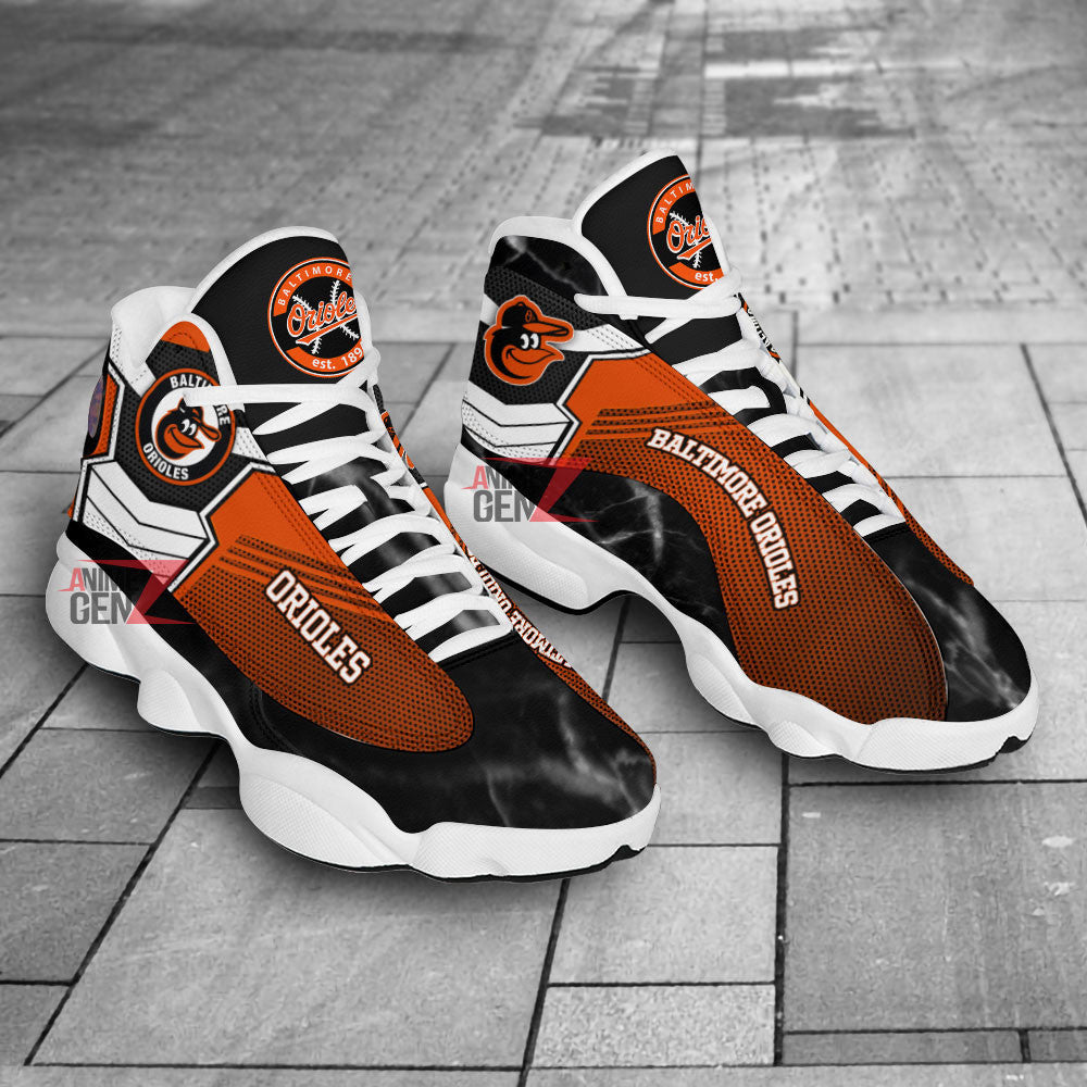 Baltimore Orioles Air Jordan 13 Sneakers MLB Baseball Custom Sports Shoes